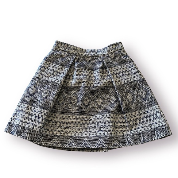 3.1 Phillip lim pleated cotton/linen native textile mini skirt with pockets sz 2